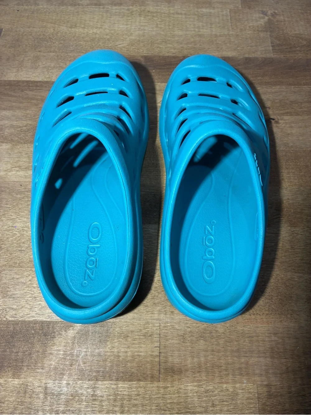 Oboz Whakata Coast Clogs Turquoise Blue W8 M6 Unisex Slip On Shoes